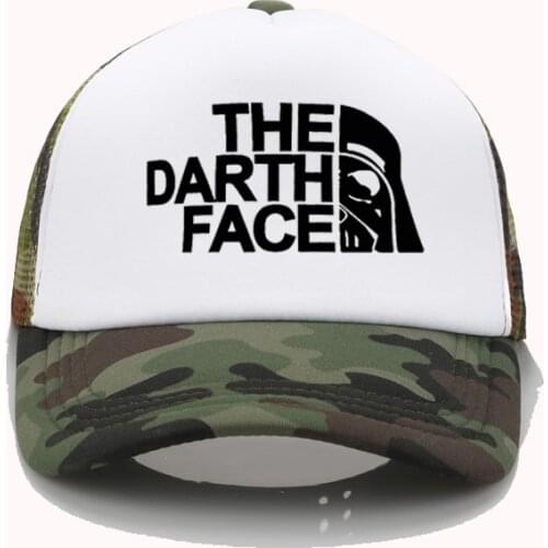 Fashion Trucker Cap Star Darth Wars Funny Caps Men The Darth Face Baseball Cap Cool Summer Mesh Cap