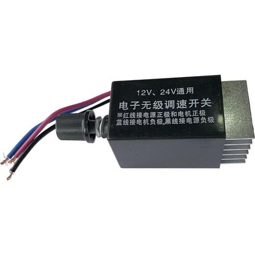12V 24V 10A DC Motor Speed Controller Speed Adjustable Reversible Switch DC Motor Driver Reversing