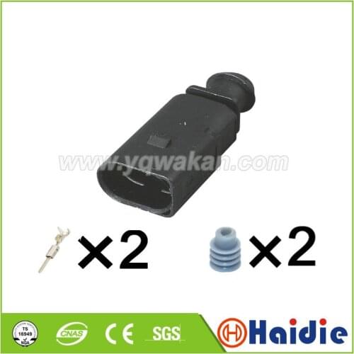 2sets 2pin VW Trunk plug electric connector 1J0973802, ignition coil connector 1J0 973 802