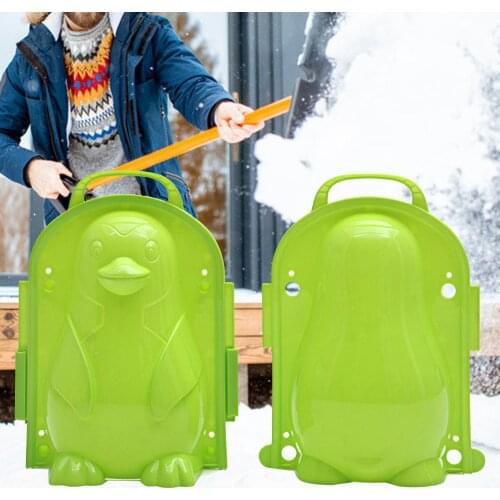 2Pcs/Set 3D Cartoon Penguin Winter Outdoor Snowman Maker Model Children Toy