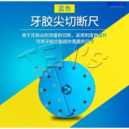 2019 new 1 piece Round gutta percha cut ruler Measuring ruler Dental aluminum alloy tipper