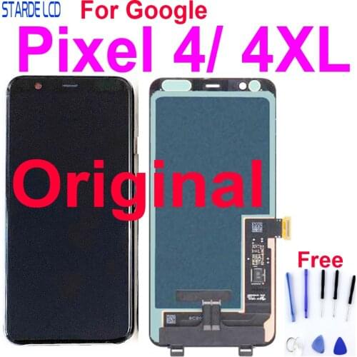 5.7" Original Super Amoled For Google Pixel 4 XL LCD Display Touch Screen Panel Digitizer with Frame Pixel 4 LCD
