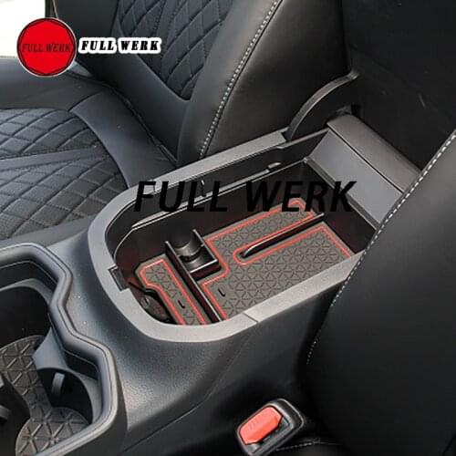 1 Piece ABS Car Armrest Box Storage Box Console Organizer Tray Holder for RAV4 20 Interior Accessories