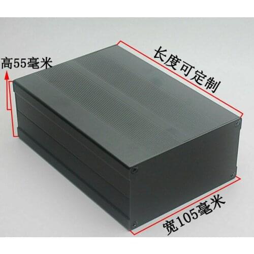 2pcs 150*105*55MM Enclosure Case Aluminum Box shell Circuit Board Project