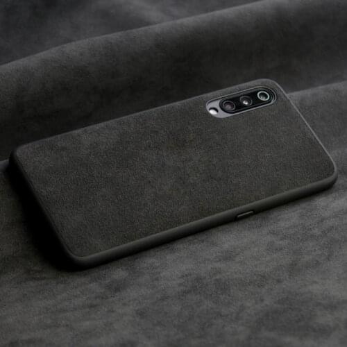 Italian Suede Like Fabrics Leather Back Cover for Xiaomi Mi 9 9se 6 Cases Luxury Phone Housing Shell Capa Case for Mi9 Mi10 Pro