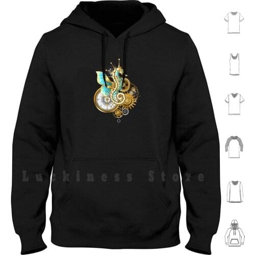 Mechanical Seahorse Hoodies Long Sleeve Mechanical Seahorse Seahorse Toy Souvenir Anchor Fish Hippocampus
