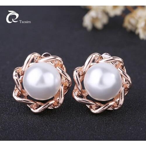Clip earrings for woman Nice Pearl chain Pendiente for all with or without hole clip ear easy dress earrings jewelry for woman