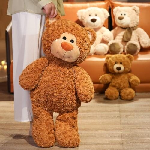 Creative Soft Stuffed Teddy Bear Plush Toys Pillow Animal Brown Bear Kawaii Doll Cotton Girl Brinquedo Toys For Children Gift