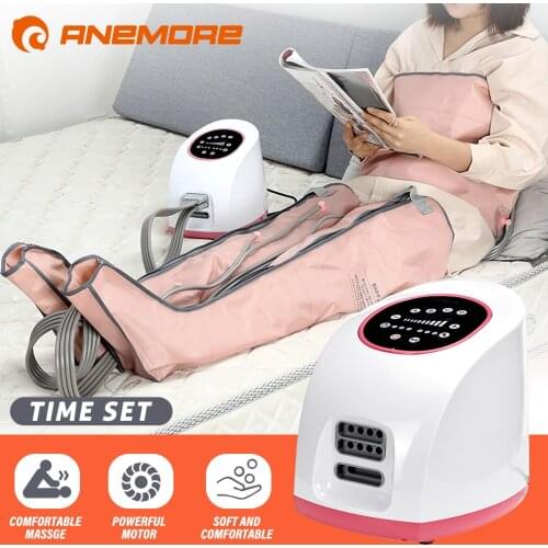 ANEMORE 3 Modes Air Chambers Leg Compression Massager Vibroleg Therapy Arm Waist Pneumatic Wrap Relax Pain Pressotherapy Jambe