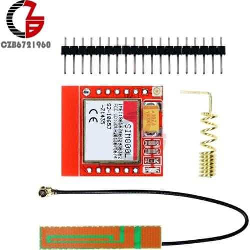 SIM800L GPRS GSM Module Quad-Band Micro SIM Slot GSM Breakout board with Antenna TTL Serial Port for Arduino Replace SIM900