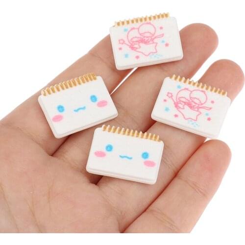 10Pcs Simulation Desk Calendar Flat back Resin Dollhouse Phone Decoration DIY