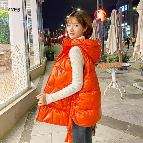 Autumn Winter Windproof Vest Jackets Women Sleeveless Outers Solid Hooded Vests Warm Coats Thermal Vest Parkas Top Cotton Outers