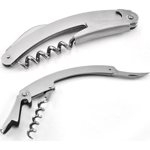 Stainless Steel Wine Opener Sea Horse Knife Corkscrew Beer Beverage Bottles Metal Opener Bar Waiters Home Kitchen Supplies Tools