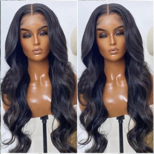 28 30 Inch Body Wave 13x6 Deep Lace Front Wig Transparent Lace Frontal Wigs Brazilian Wavy Body Wave Lace Front Human Hair Wigs
