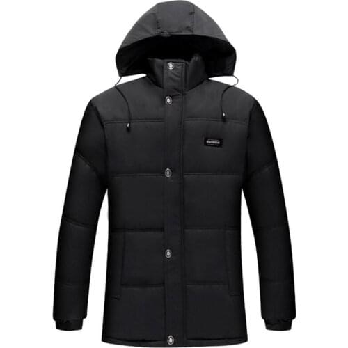 2020 Winter New Casual Long Thick Cotton Parkas Jacket Coat Men Outwear Hooded Waterproof Jackets Parka Men