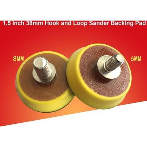 1.5 Inch 38mm Sander Backing Pad Hook & Loop Sanding Disc Sandpaper Back-up Pad Power Tools Accessories M6/M8 Thread