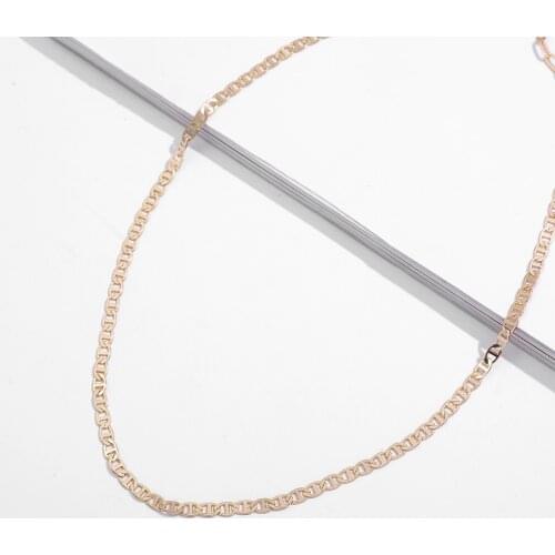 Simple New Chains Necklace Vintage Link Chain Collares Chokers Necklace for Women Girlfriend Birthday Gift 2020 Fashion Jewelry