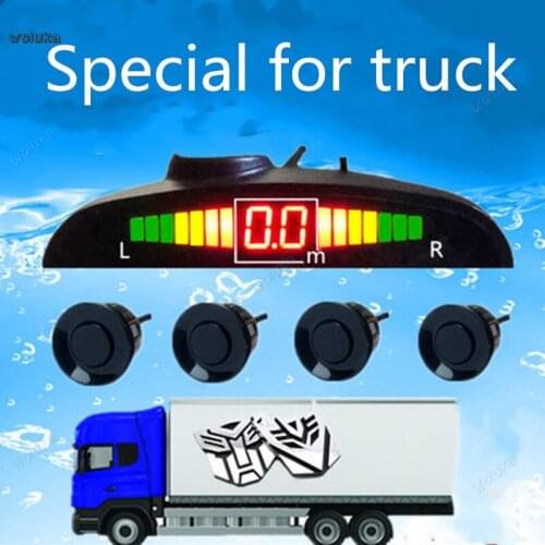 Bus 24V large truck reversing radar 4 probe extension line 10 meters long live voice or buzzer alarm CD50 Q04