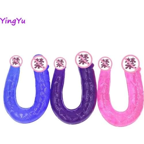 Realistic Double Dildo Sex Toys For Women Gay G-Spot Penis Anal Plug Adult Massager Stimulate Clitoris Consolador Dildos Sexshop