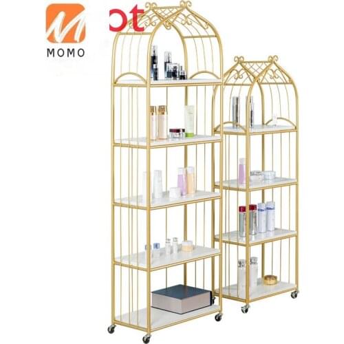 European-Style Luxury Creative Bird Cage Shelf Bookshelf Modern Minimalist Living Room Decoration Floor-Standing Display Stand
