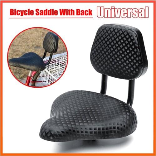 Bicycle Seat with Back Child Cycling Seat Cushion Back Saddle and Rest Support Adult Tricycle Universal Bicycle Accessories