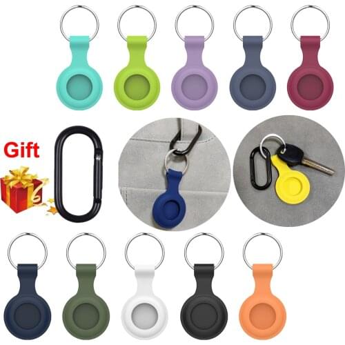 Silicone Protective Case For Apple Airtags Locator Tracker Cover Protective Case For Air tag Keychain Protection Track Shell