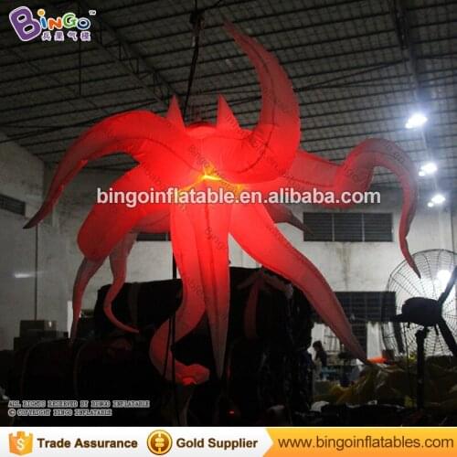LED lighting inflatable octopus light with color change for Bar hanging decoration