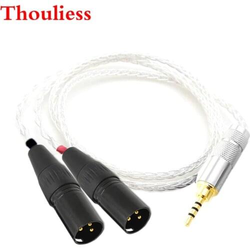Thouliess HIFI 2.5mm TRRS Balanced Male to 2 XLR Male Cable Hi-End Cable for Astell&Kern AK100II AK120II AK240 AK380 AK320 DP-X