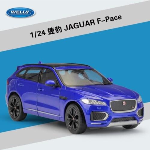 Welly 1:24 Diecast F-Pace White Red Blue Golden Sport Cars High Simulation Vehicle Alloy Metal Model Car