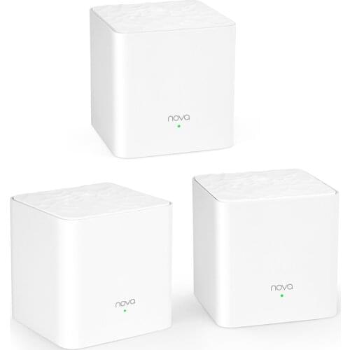 Tenda Nova MW3 Wifi Router AC1200 Dual-Band for Whole Home Wifi Coverage Mesh WiFi System Wireless Bridge, APP Remote Manage