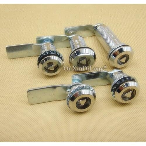 Brand New 10PCS Tubular Cam Lock Triangle Electrical Box Lock Camper Drawer Cabinet Toolbox Locks Industrial Door Lock Cylinder