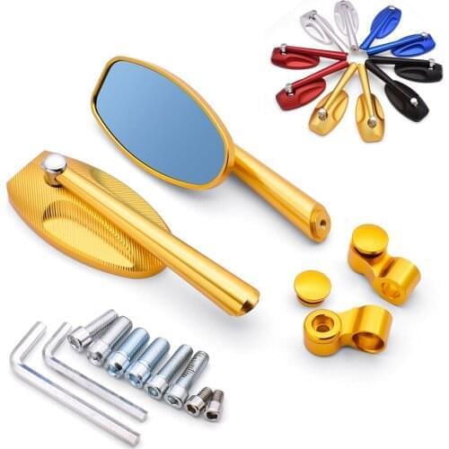 For Suzuki DRZ400SM DR250 DJEBEL Yamaha XMAX 125 250 400 Universal 10mm Motorcycle Rearview Mirror CNC moto Billet Side Mirrors