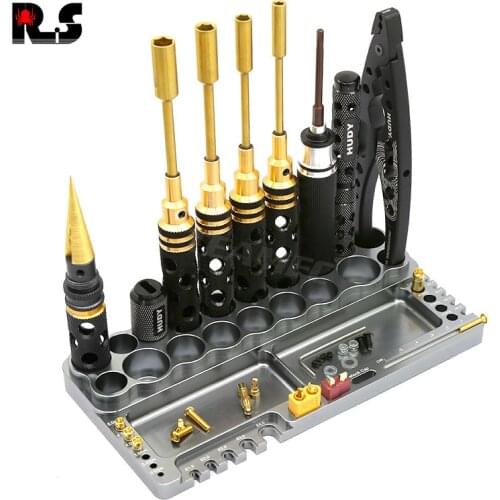 1Pcs RC screwdriver repair tool shelf hex screwdriver kit holder tool rack storage 18 holes bracket key for all RC cars