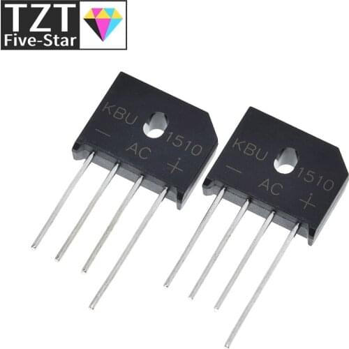 5PCS/lot diode bridge retifica KBU1510 DIP KBU-1510 15A 1000V ponte retificador electronica componentes KBU 1510