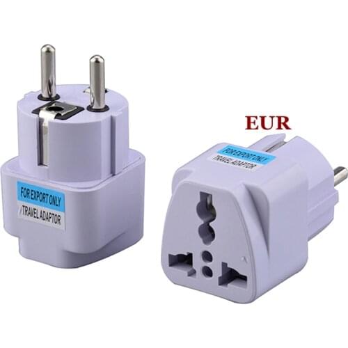 10A European EU Plug Adapter Japan China American Universal UK US AU To EU AC Travel Power Adapters Converter Electrical Charger