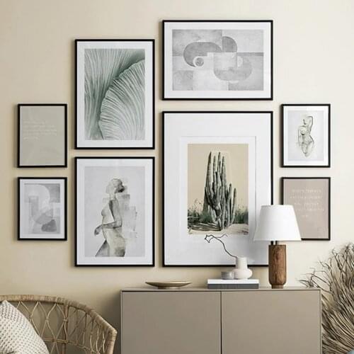 Watercolor Naked Girl Sketch Cactus Quote Wall Art Canvas Painting Nordic Posters And Prints Wall Pictures For Living Room Decor