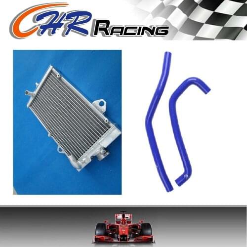 Aluminum radiator and hose for Yamaha Raptor YFM700 YFM700R 2006-2013 2007 2008