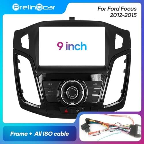 1Din 2Din Car DVD Navigation Radio Fascia Frame For Ford Focus 2012-2015 Stereo Receiver Player Panel Dash Trim Kits