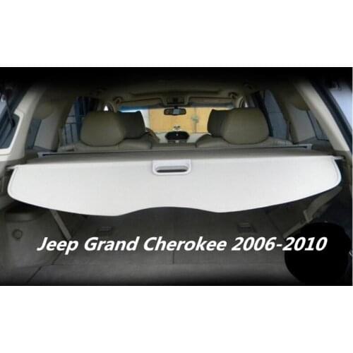 Car Rear Trunk Security Shield Cargo Cover For Jeep Grand Cherokee 2006-2010 High Quali Auto Accessories Black Beige