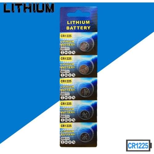 Free shipping 3V Lithium Battery CR1225 BR1225 EBR1225 3V Battery Car key remote control battery 3D glasses battery 100pcs/lot