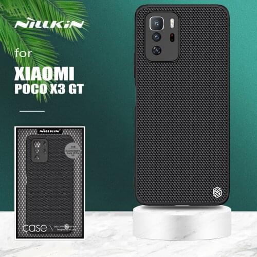 For Xiaomi Poco X3 GT Case Nillkin 3D Textured Nylon Business Soft Edge Back Cover Phone Case for Xiaomi Poco X3 GT Case