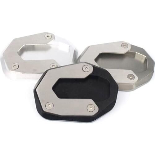 CNC Aluminum Motorcycle Kickstand Enlarger Side Stand Pad Plate Extension for Ducati Sixty2 /Scrambler 800 Classic Cafe Racer
