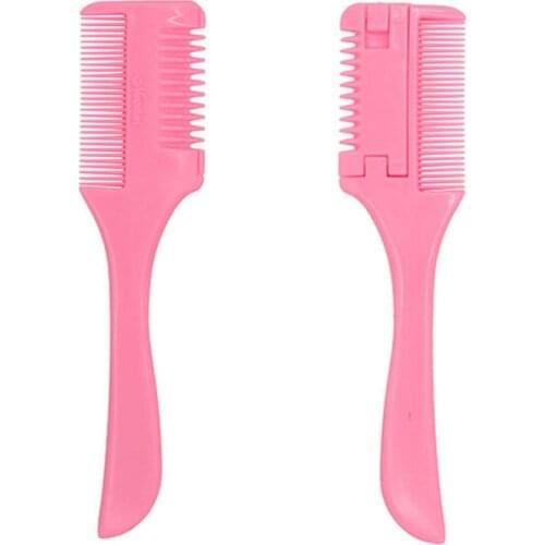 New Double Sides Hair Razor Comb Hair Styling Razor Thinning Shaper Cutting Combs With 2 Removable Blades For Men Women Hair Cut