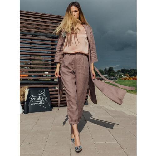 Es Todo Women's Linen Trousers