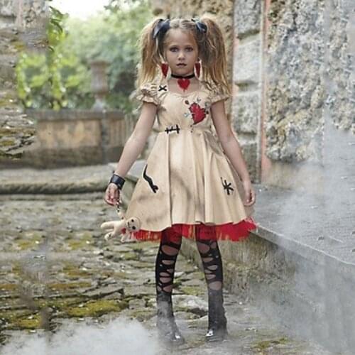 Geckatte New Kids Dresses For Girls Summer Halloween Dress Baby Girl Clothes Princess Dress Girls Dress Little Girl Dresses Mesh