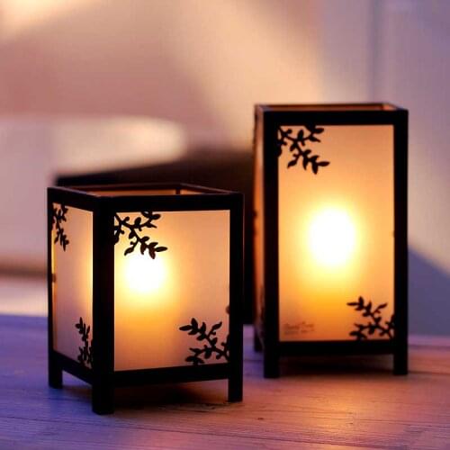 Chinese Vintage Candle Holder Windproof Simple Glass Dinning Table Decoration Candle Holder Kaarsenhouder Home Decor DB60ZT