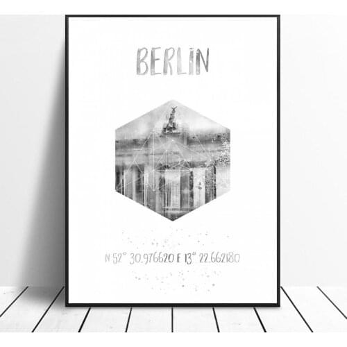 Coordinates BERLIN Canvas Painting Wall Art Pictures prints home decor Wall poster decoration for living room