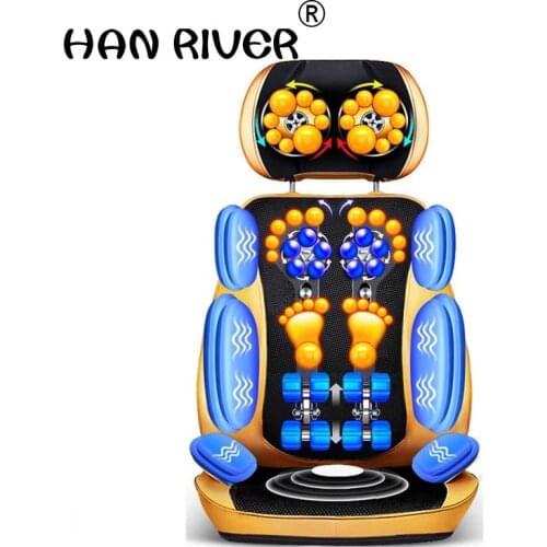 Cervical spine massager shoulder massage waist pillow household multi-functional lumbar pad body massager J2218