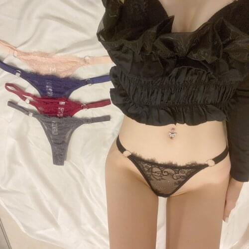 European Style New T-Pants Sexy Lace Panties Fashion Flower Comfortable Briefs Low Waist Seamless G-String Female Lingerie