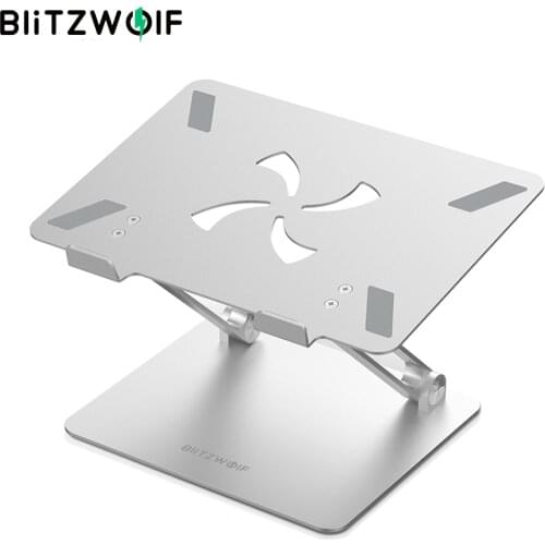 BlitzWolf BW-ELS4 Laptop Stand Bracket Aluminum Alloy Laptop Stand Heat Dissipation Adjustable Angle Hold up to 8kg Supported